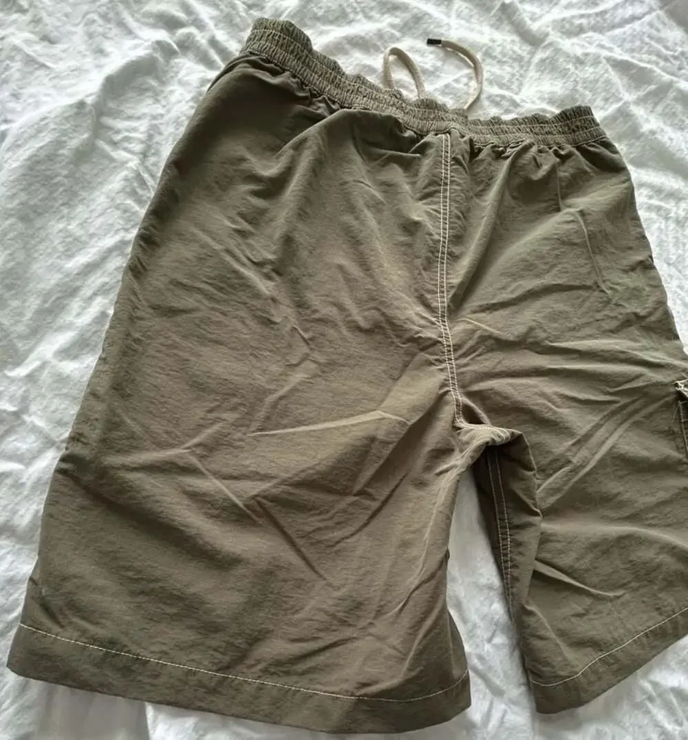 Polo Ralph Lauren Vintage Cargo Swim Trunks Olive Green Size Medium